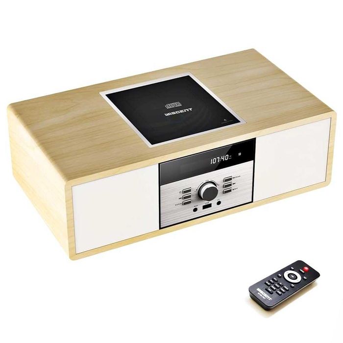 Wieża stereo Wiscent Vintage Micro HiFi Systems z Bluetooth