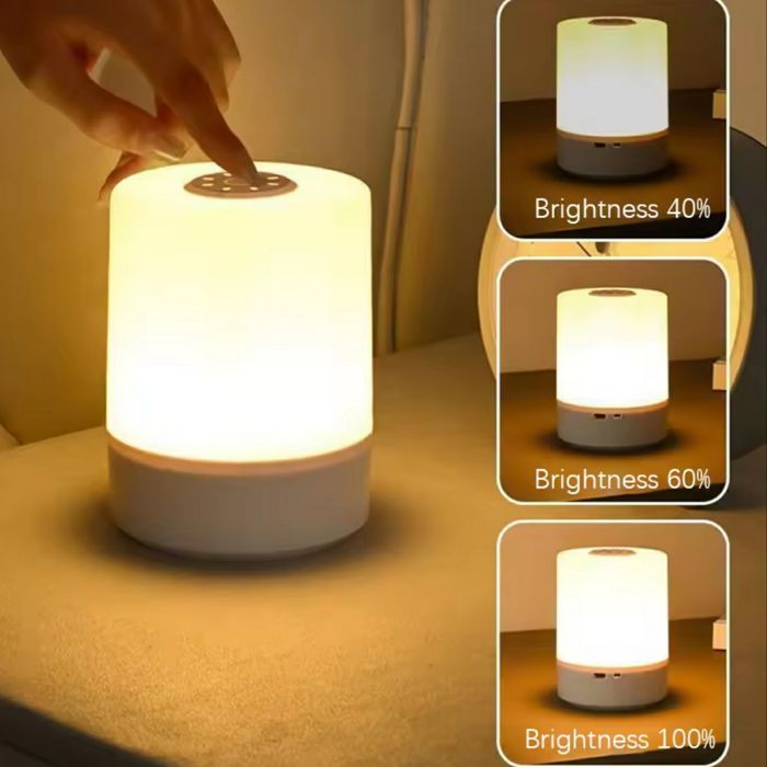 Нічник приліжковий із сенсорним керуванням з USB-зарядкою