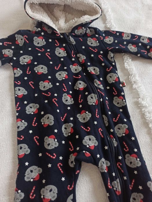 Kombinezon dresowy  ocieplany 68 cm