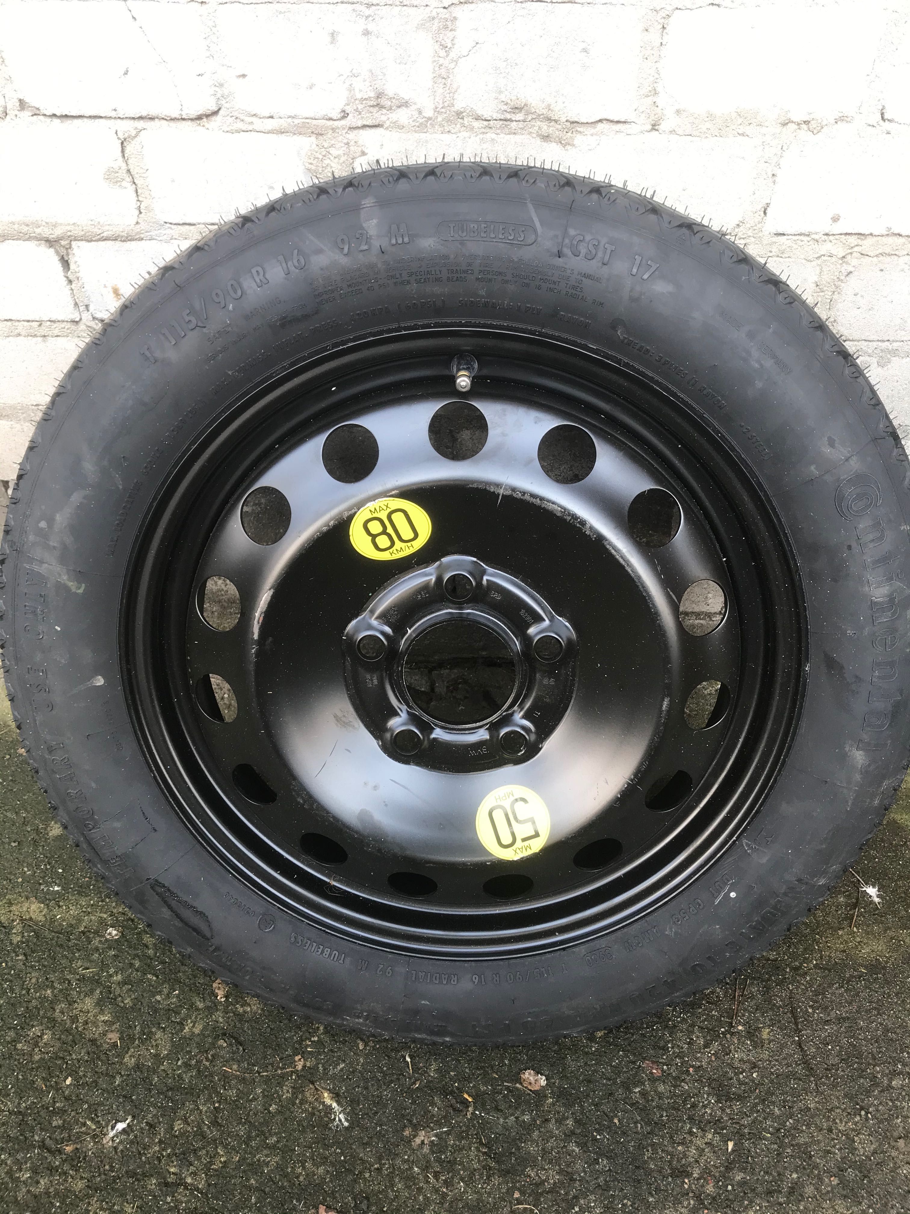 KOŁO Dojazdowe zapasowe 5x120 R16 BMW E36 E46 E90 NOWE