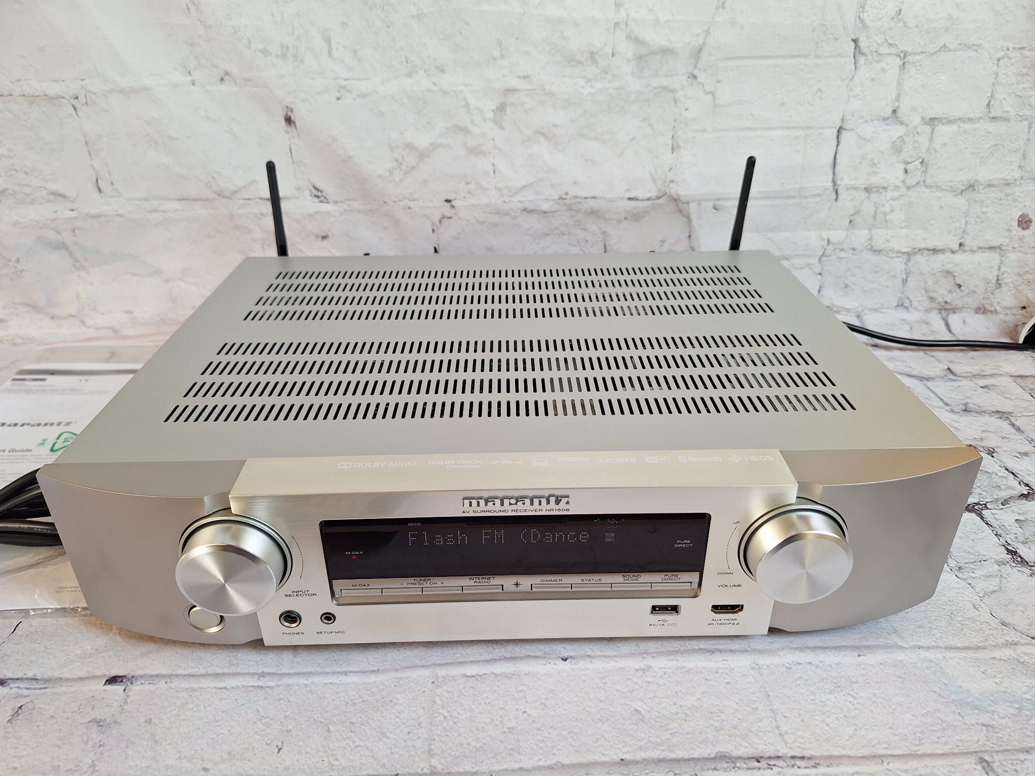 5.2 Marantz NR1508 Wi-fi BT Heos 4k/60p Dolby Vision Net Radio AirPlay