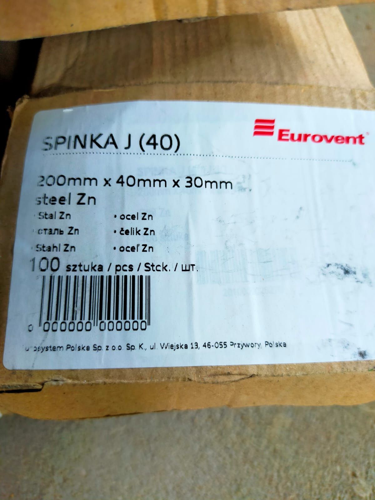 Spinki dachowe 494 szt. na łatę 4cm