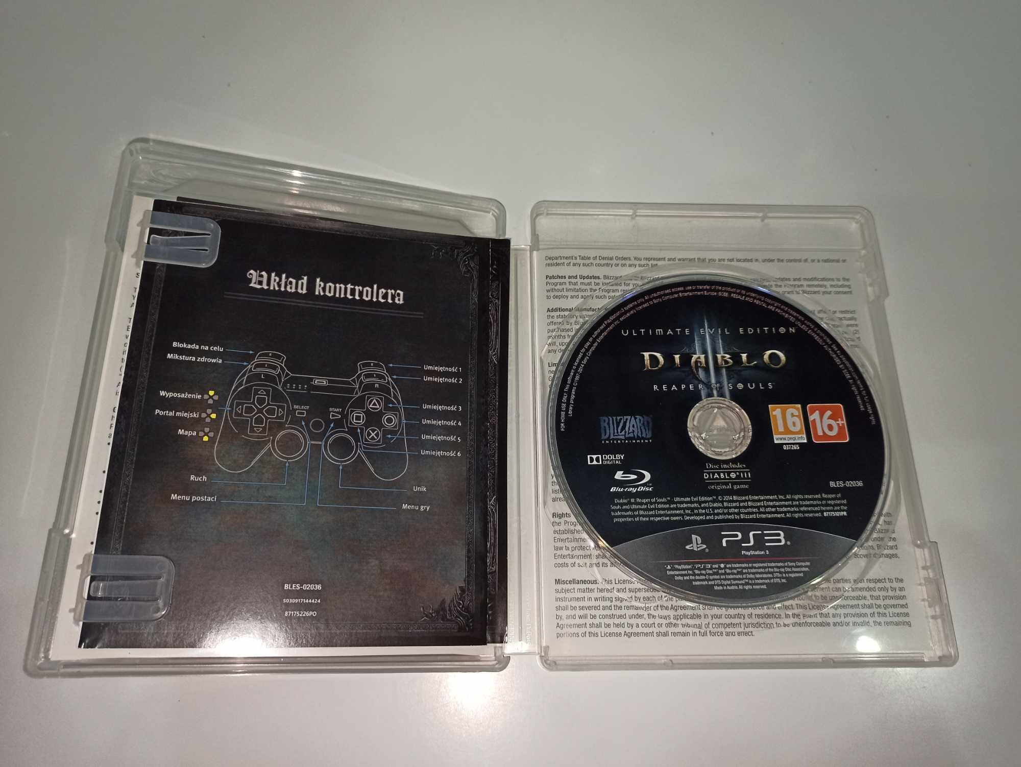 ps3 DIABLO III 3 REAPER OF SOULS PL po polsku ULTIMATE mówią po polsku