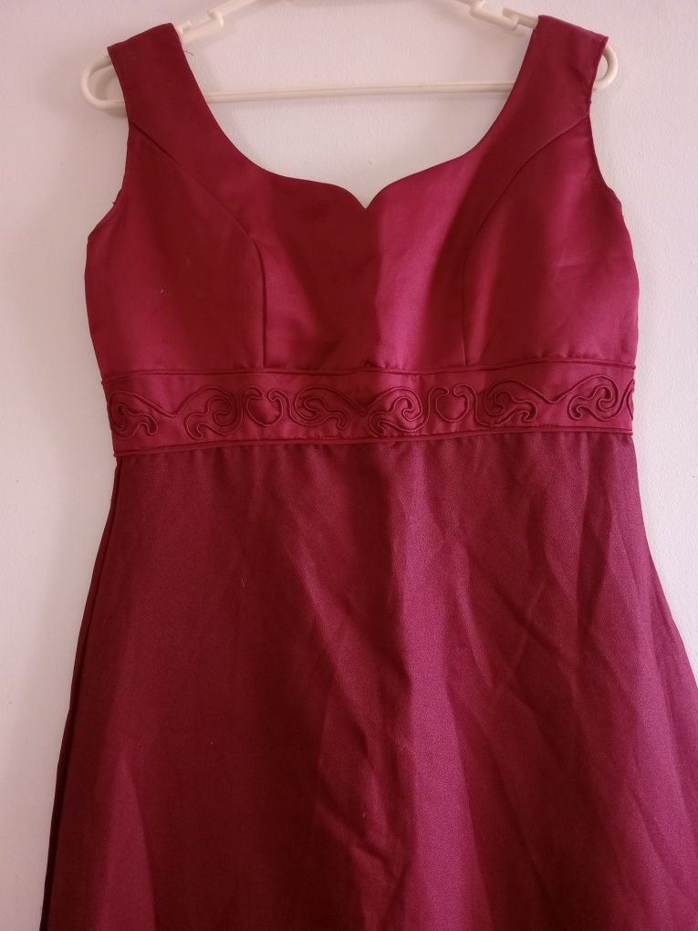 Vestido cor de rosa queimado