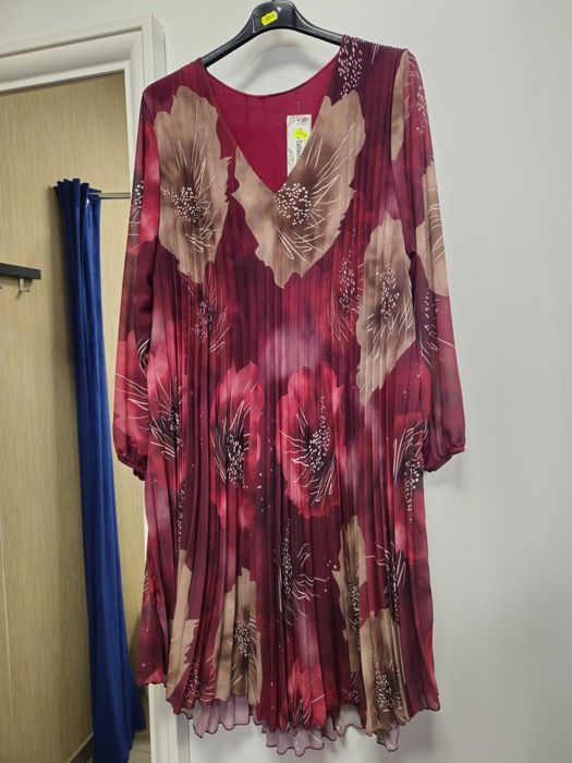 Sukienka kolorowa Plus Size Italy plisowana !!!