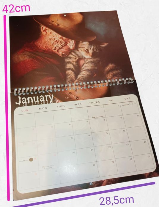 Kalendarz koty horrory