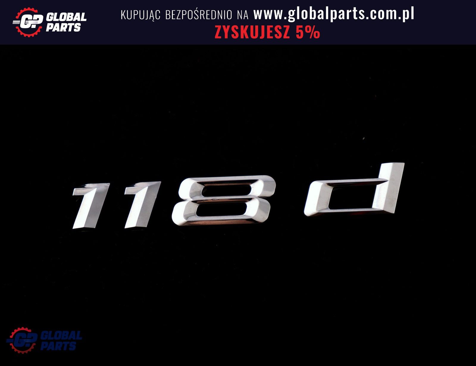 BMW E81 E87 Emblemat logo napis znaczek 118d