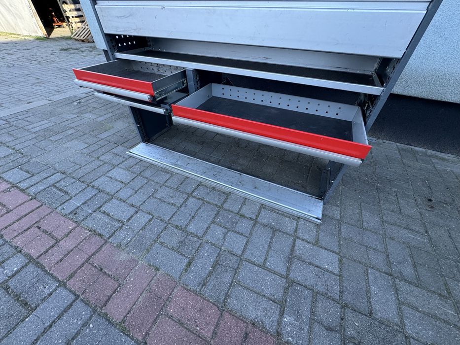 Regał warsztatowy samochodowy WURTH półki szuflady