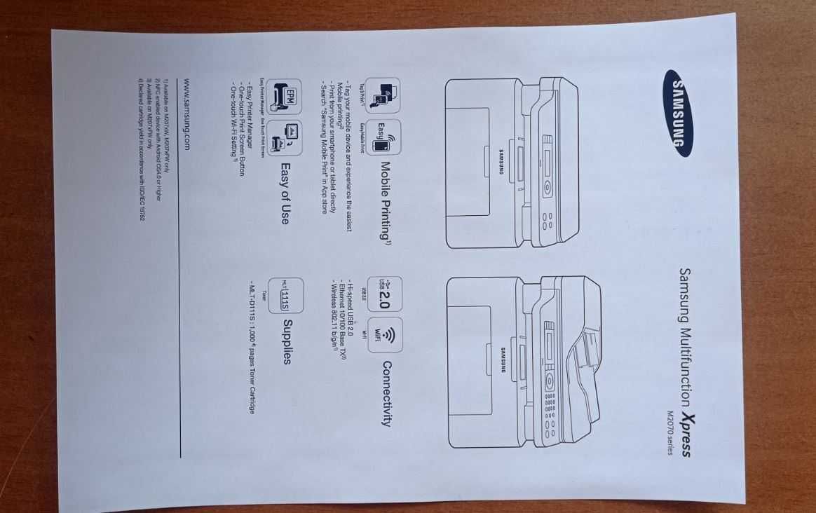 Картридж Samsung MLT-D111S / D101S заправлений