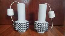 2x lampa wisząca Lumet Design PRL lata 70 żyrandol