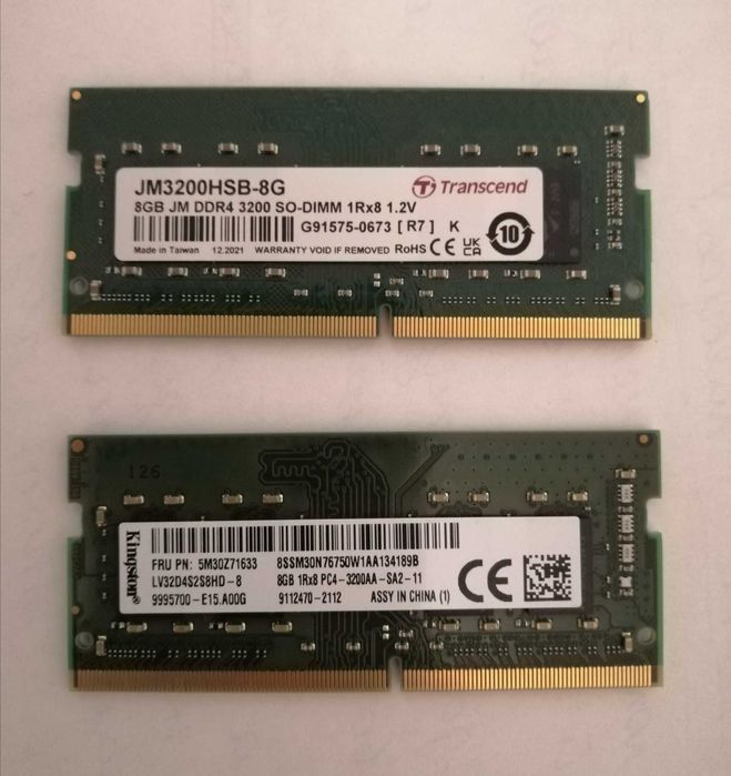Оперативная память DDR4/3200 MHz (2х8GB)