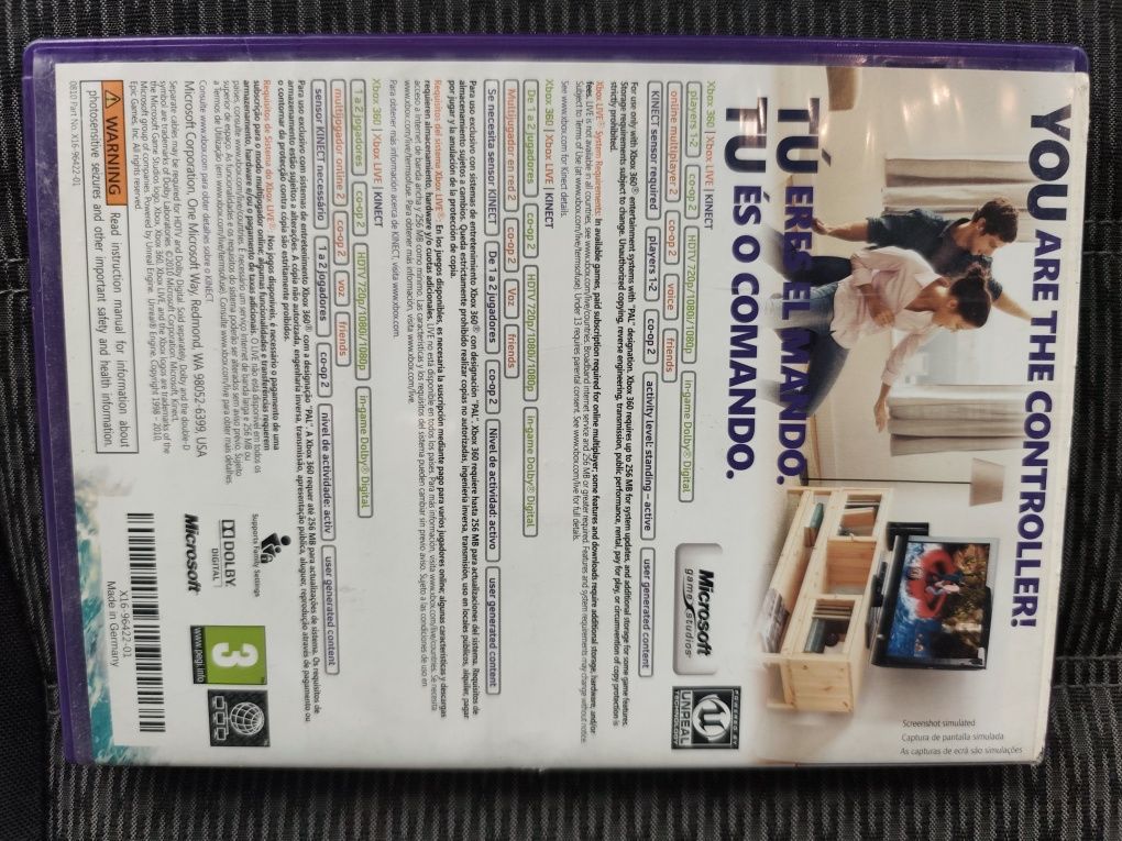 Jogo Xbox Kinect adventures