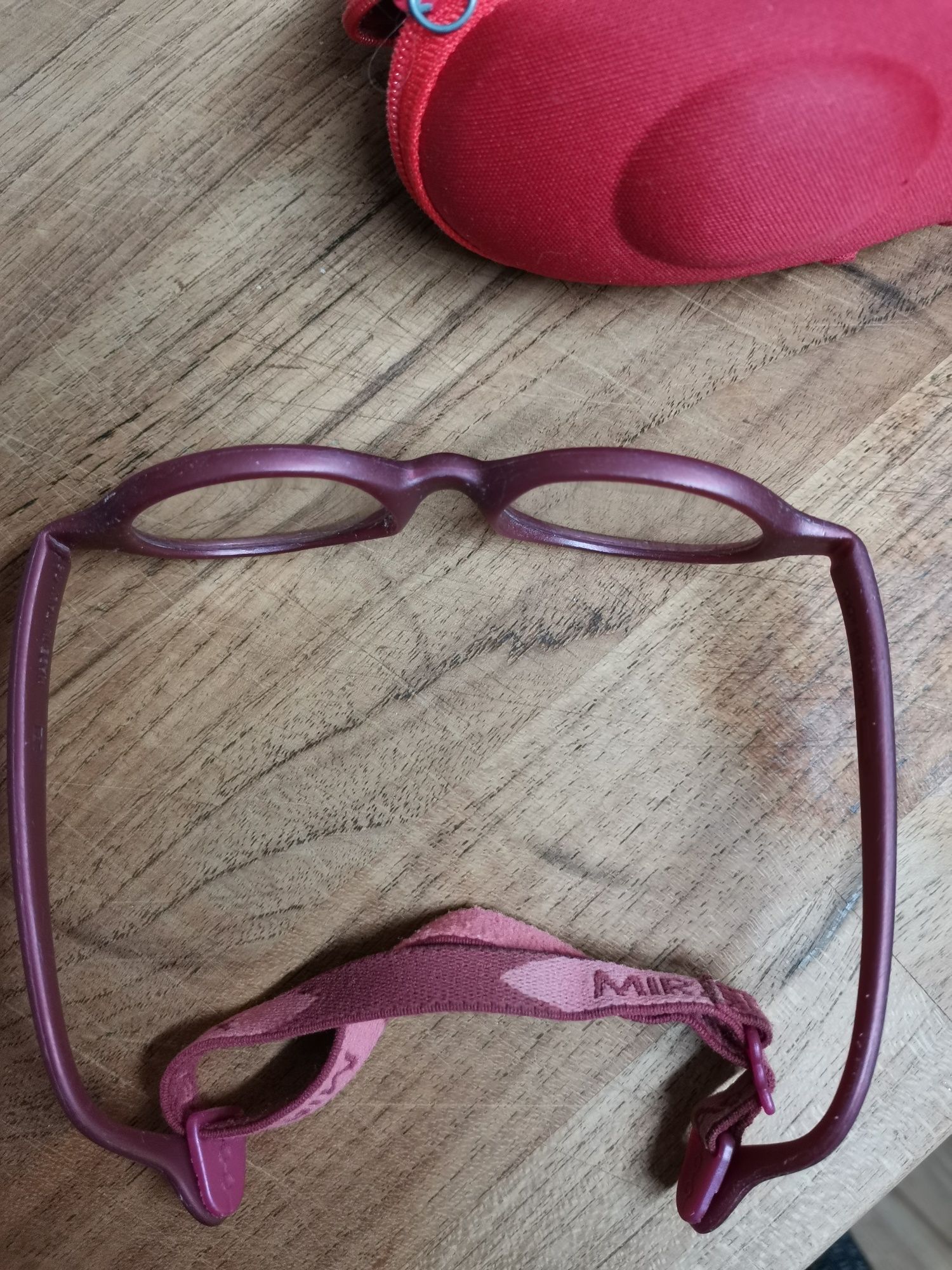 Okulary Miraflex Baby Lux 38/12 bordowe
