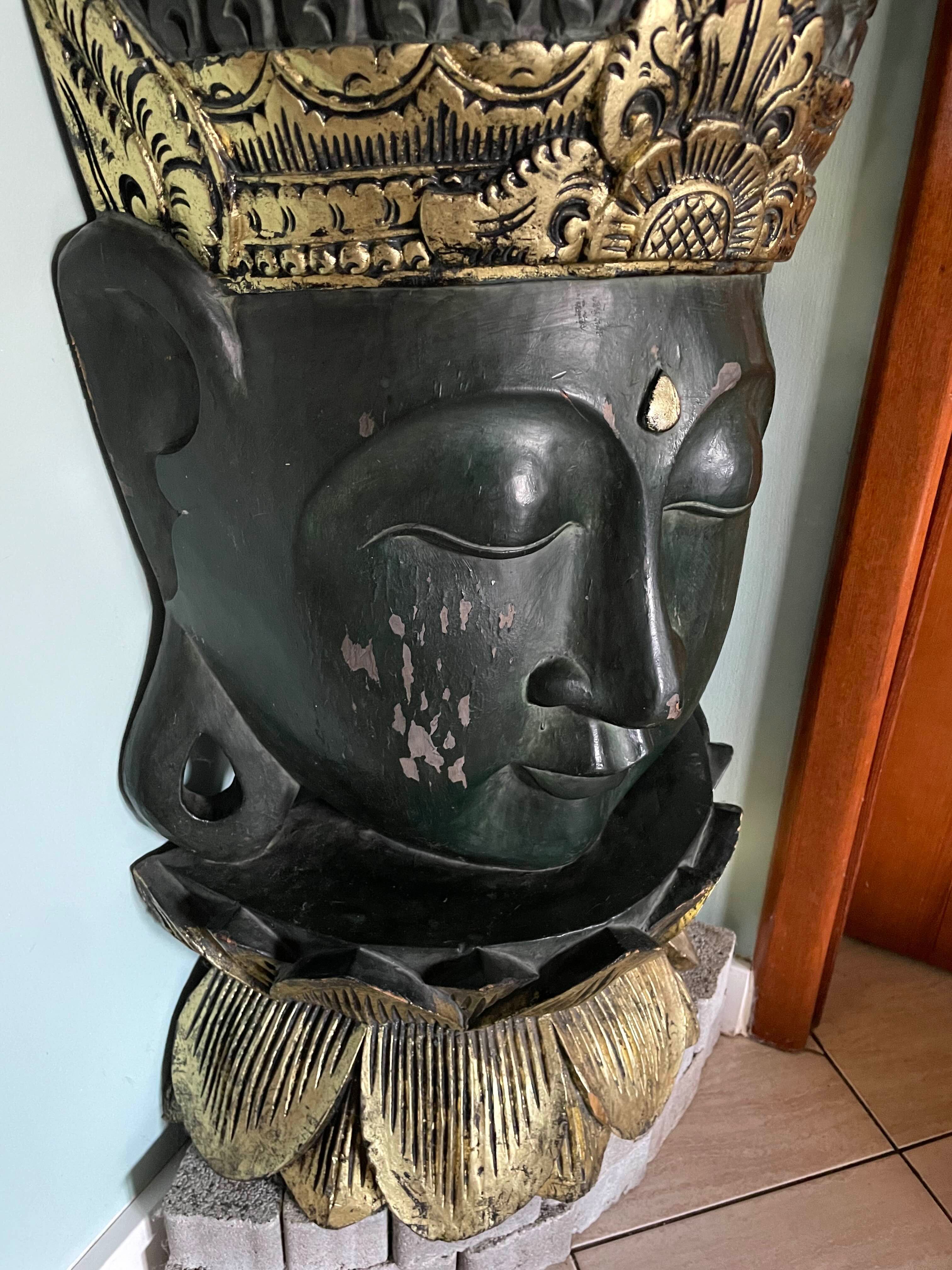 Budda z Bali indonezyjskie rękodzieło z drewna egzotycznego DUŻY 155cm