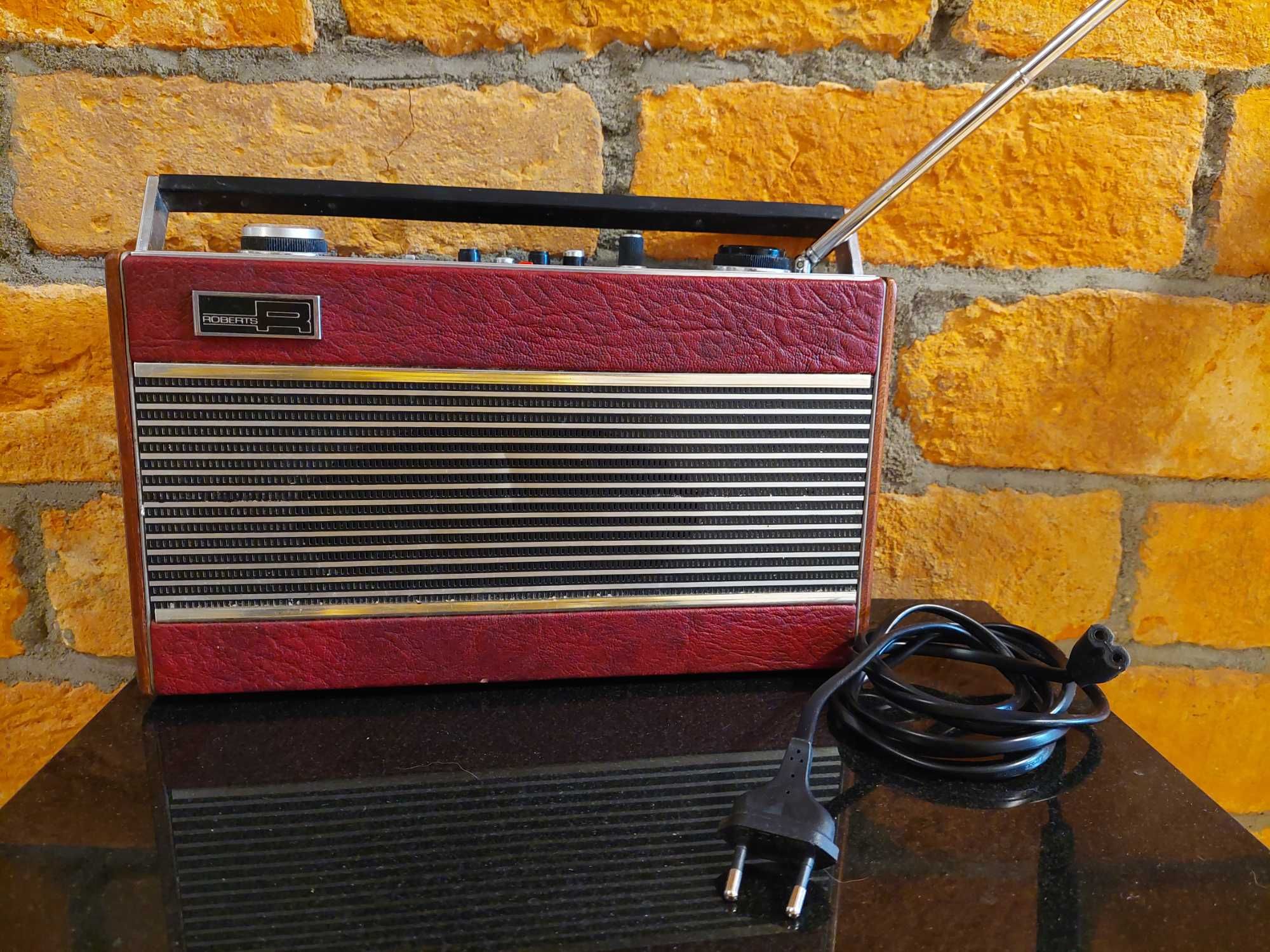 Radio odbiornik FM tuner ROBERTS R606-MB Retro Vintage bas treble oryg