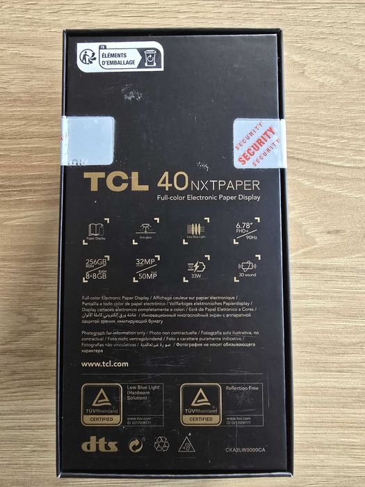 Nowy TCL NXTPAPER 8+8/256GB Granatowy