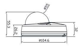 Купольная IP мини-камера Illustra  ADCI600-M111 (видеоглазок)