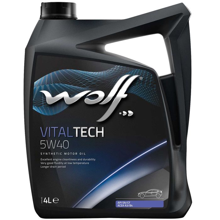 WOLF 5w-40 Vitaltech синтетика 4л/5л