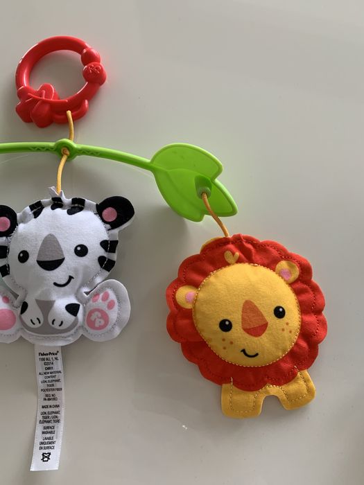 Zabawka fisher price do zawieszenia łóżeczka wózka słoń lew
