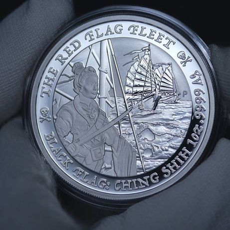 Black Flag Ching Shih 1 dollar Tuvalu 2021 1oz