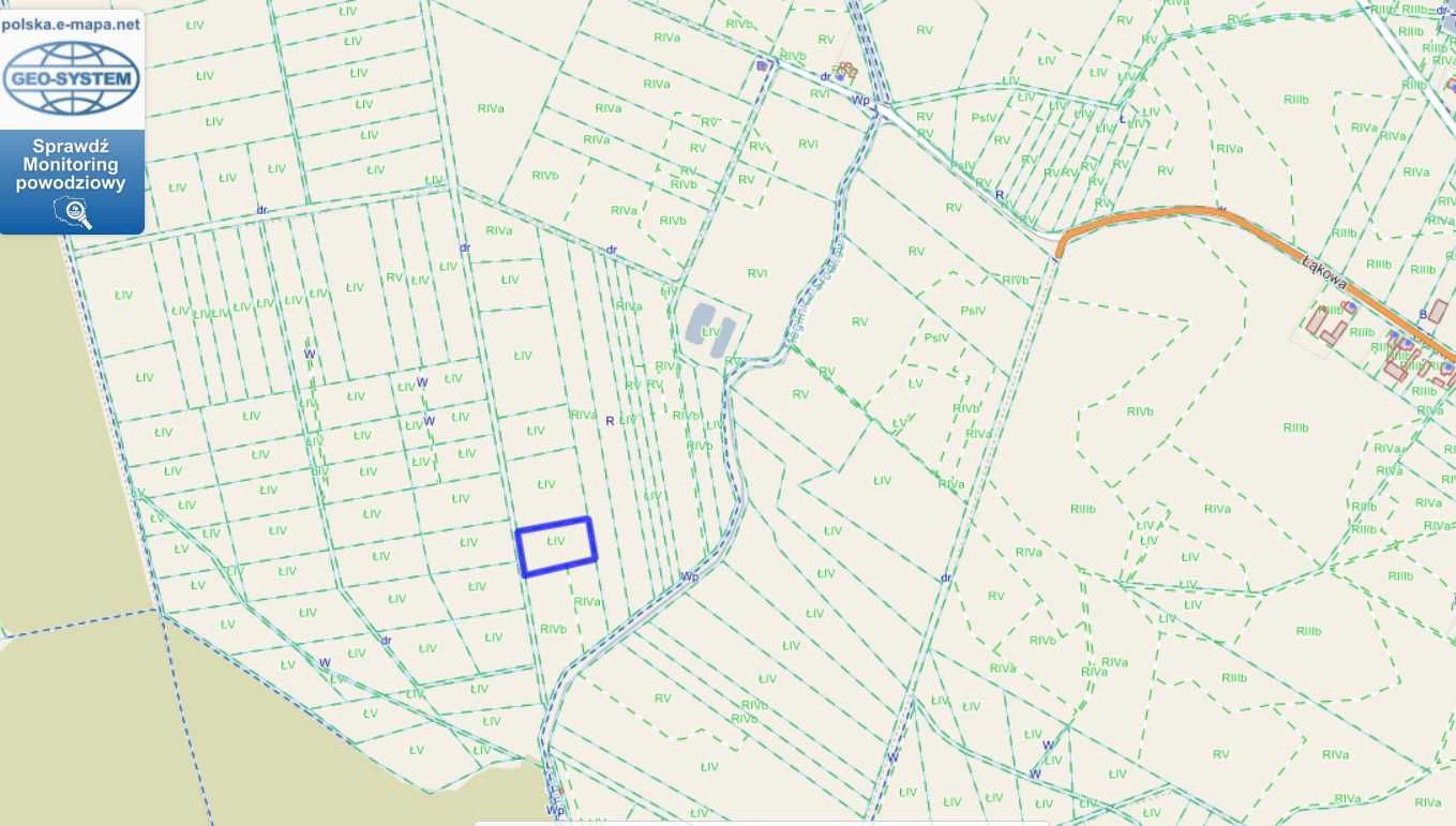 Łąka Uścięcice - 4 100 m2
