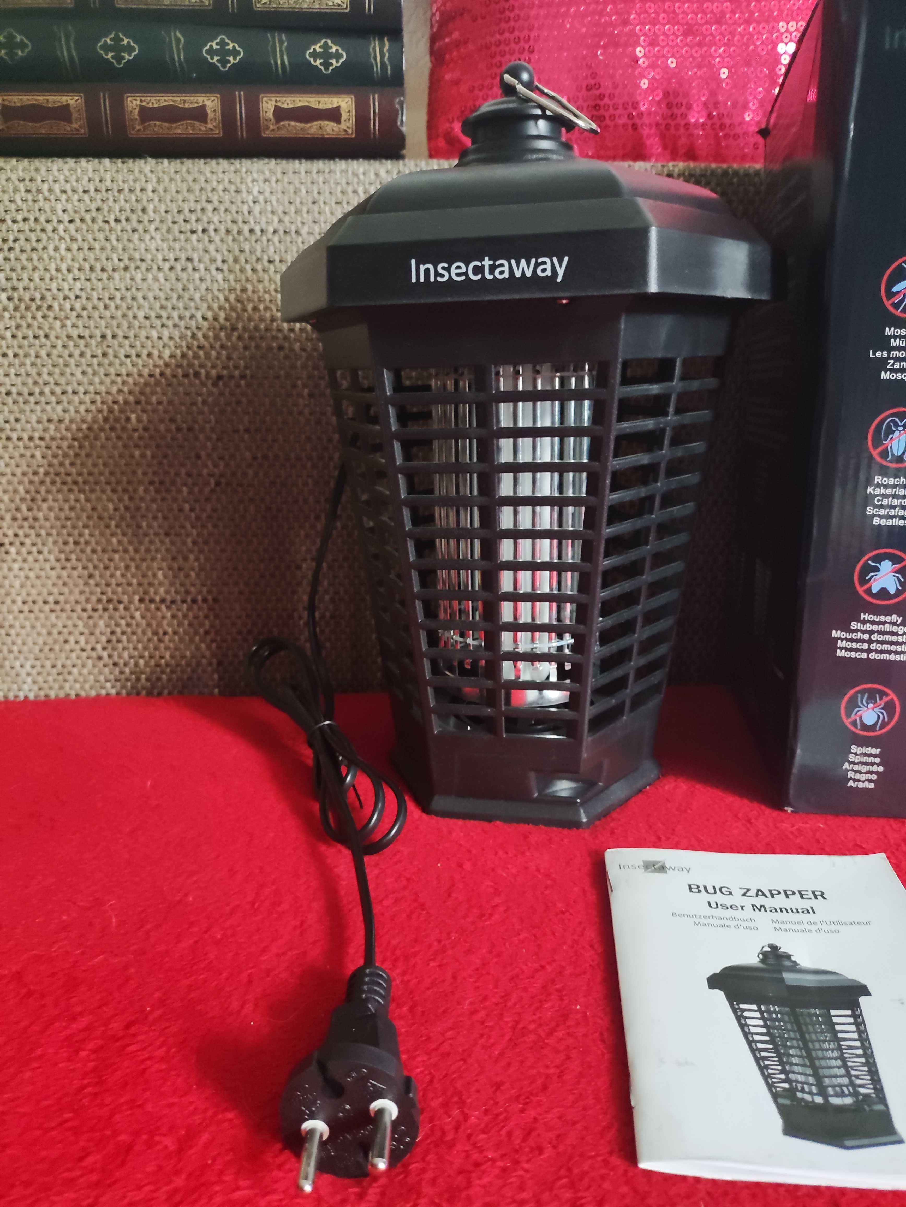 Lampa Owadobójcza UV Insectaway  pułapka na muchy na owady komary ćmy