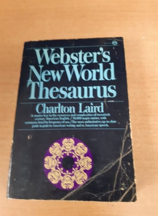 Webster's New World Thesaurus em ingles