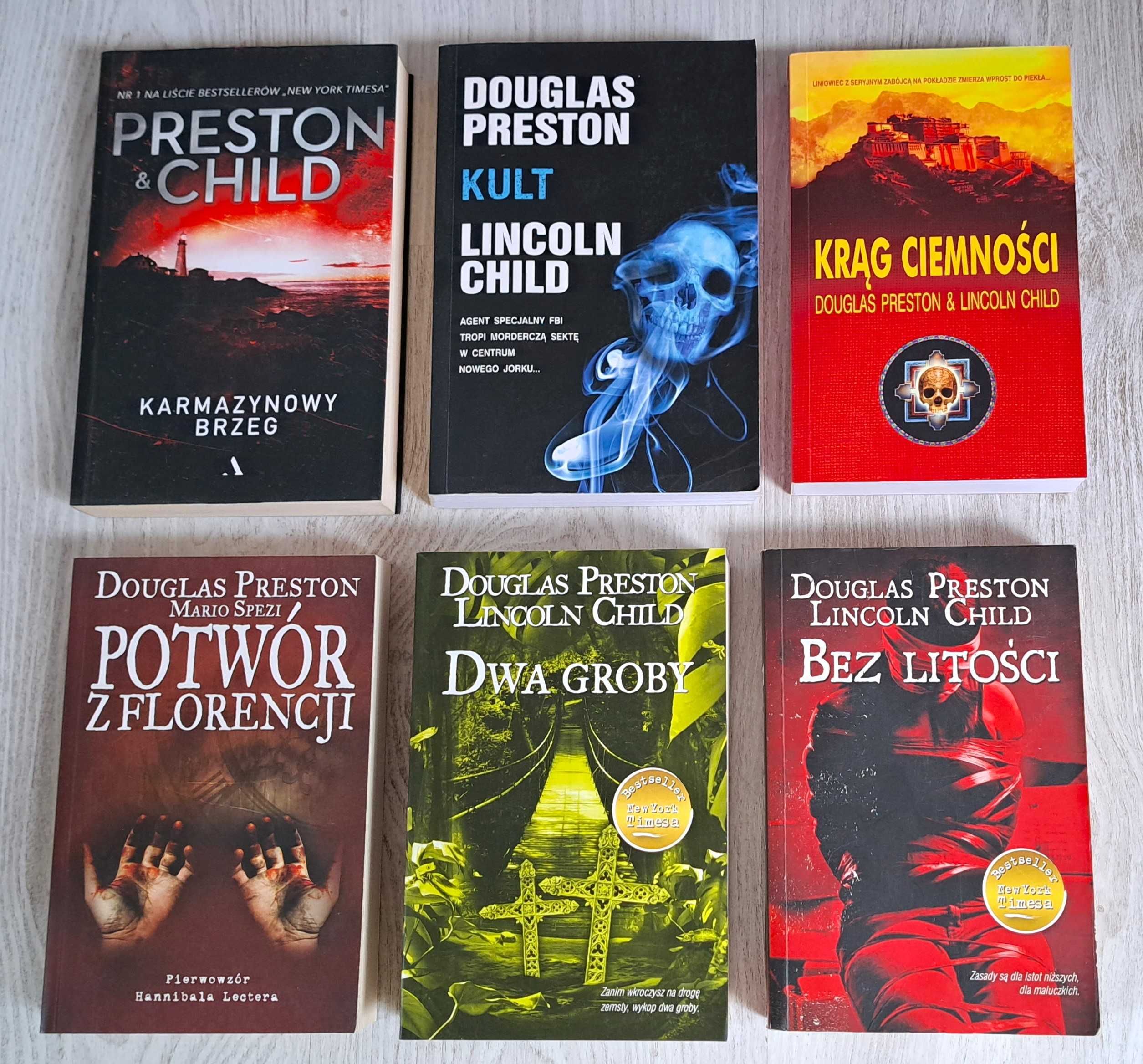 Douglas Preston Potwór z Florencji Dwa groby Krąg ciemności Kult Child