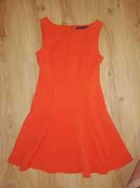 Pomarańczowa sukienka Zara r. M