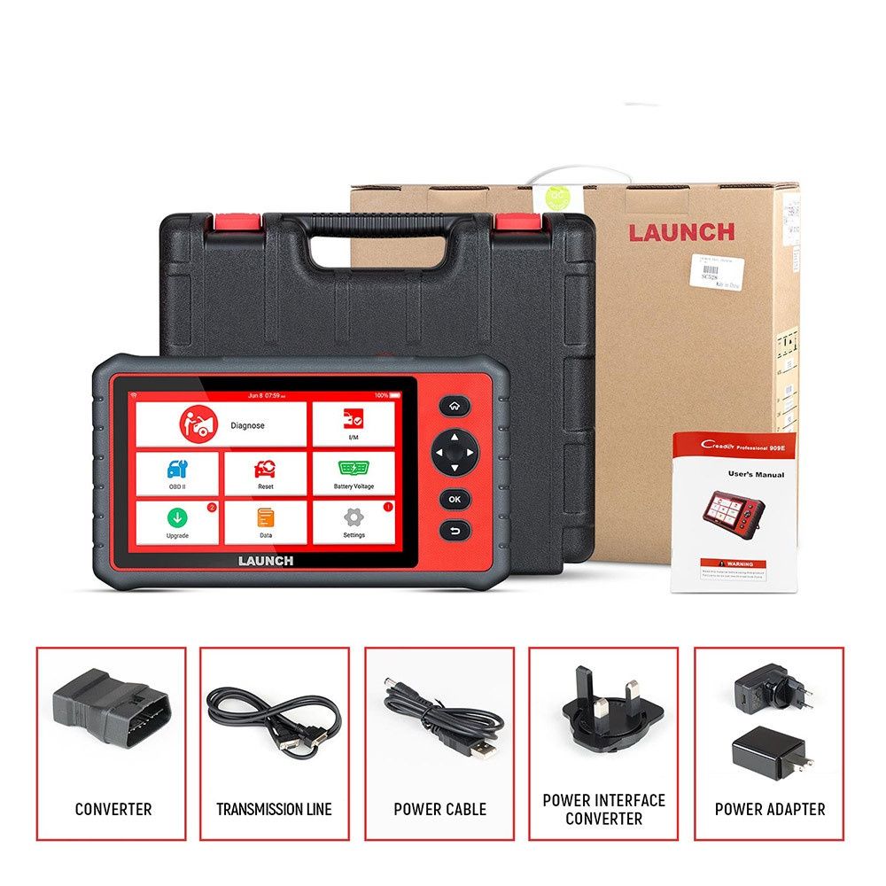 Máquina de diagnóstico Automóvel Launch X431 CRP909E SELADO
