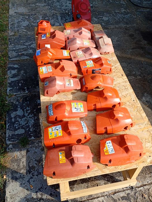 Części pilarki Husqvarna, partner wiele modeli, rozruszniki, osłony,