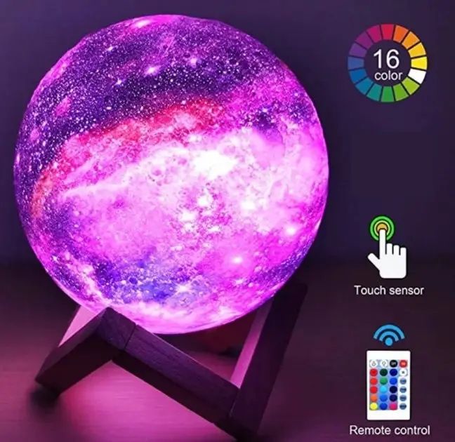 ночник, ночник луна, 3D лампа луна, ночник для детей