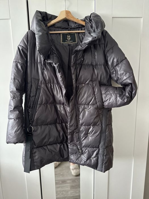 Zimowa włoska prosta kurtka damska