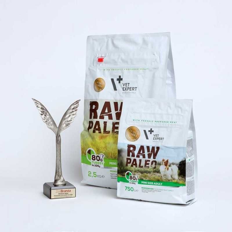 VetExpert Raw Paleo MINI SIZE ADULT 14kg + gratis