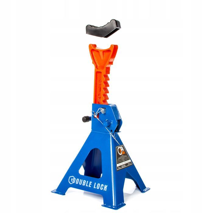 2X Kobyłki 3T Podstawki Warsztatowe Podpory Z Blokadą Gumą Pinem Reg