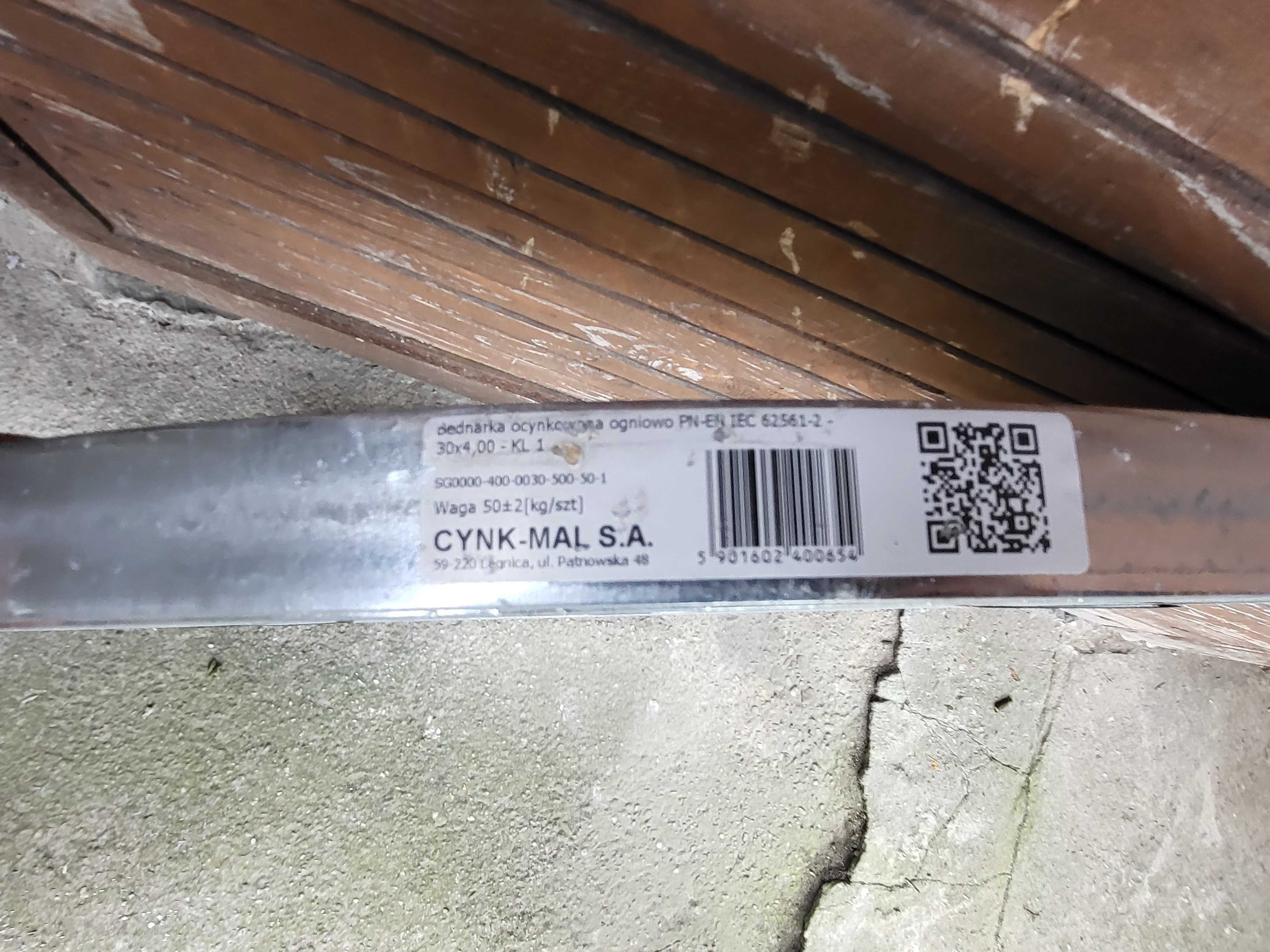 Bednarka ocynkowana 30x4 ok. 50 kg