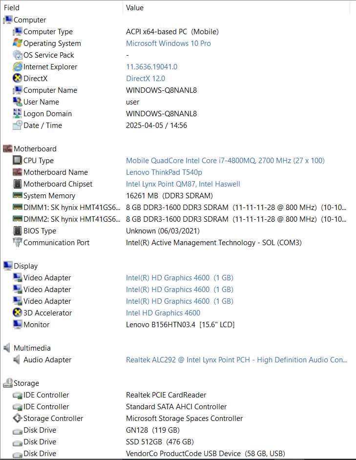 Ноутбук Lenovo Thinkpad T540p з докстанцією ThinkPad Ultra Dock 40A2