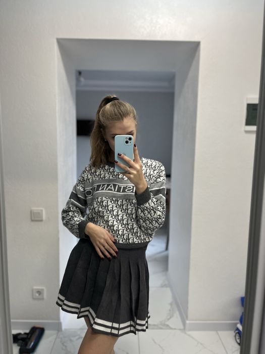 Костюм светр і спідниця (теплий)