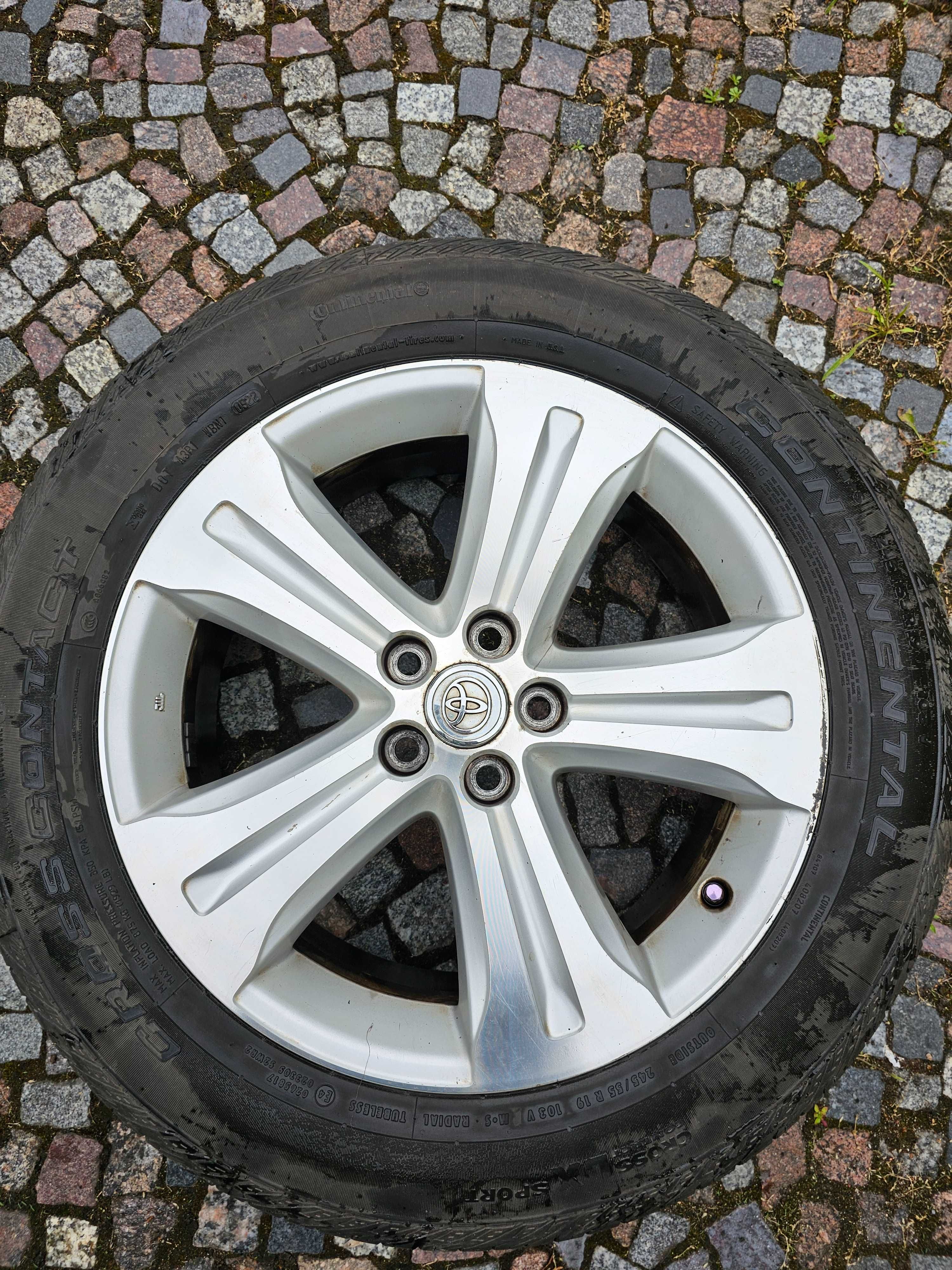 FELGA i OPONA 245/55 R19 19" 5X114.3 TOYOTA Oryginał