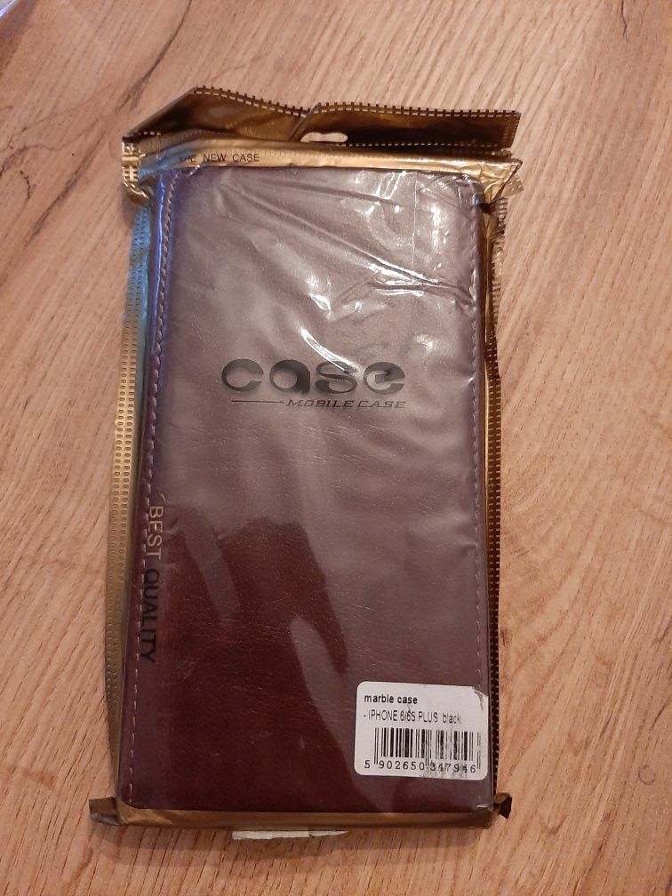 Etui skórzane CASE brązowe Iphone 6 / 6S Plus
