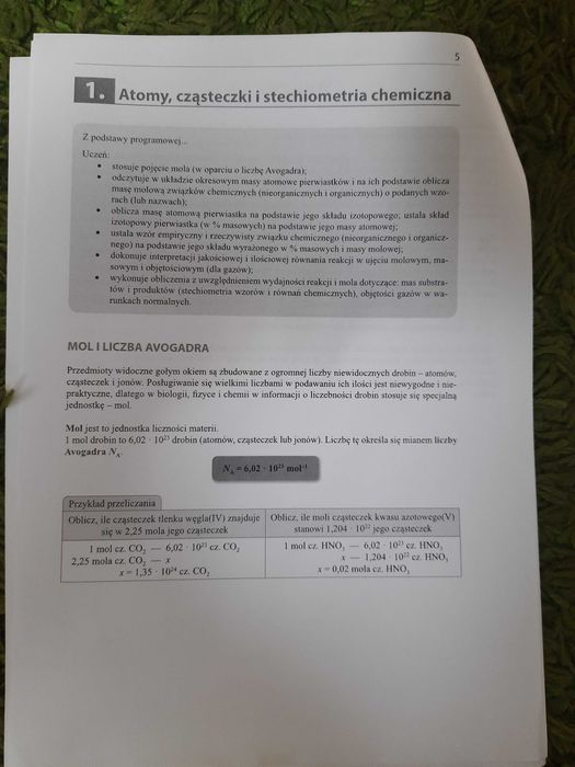 Zadania maturalne chemia