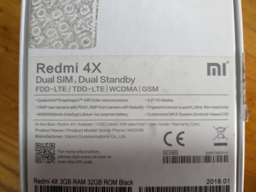 Xiaomi Redmi 4X Dual SIM