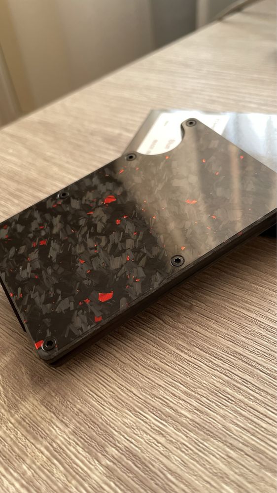 Тримач для грошей card holder/гаманець. З кованого карбону