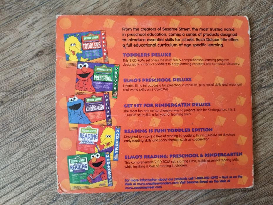 Диск sesame street Серия компьютерных игр / preschool / kindergarten