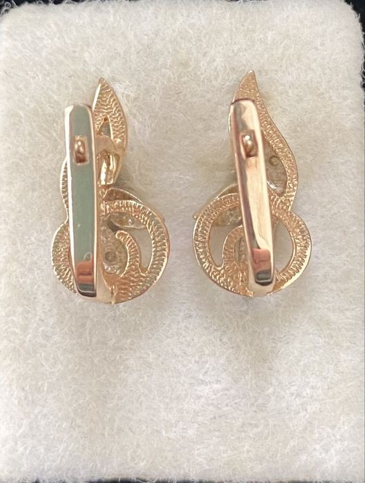 Золоті сережки, 585 проба, вага 4,03 г