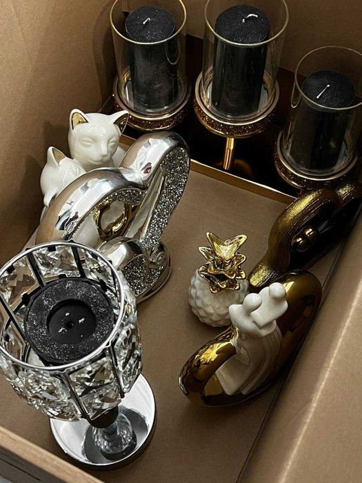 Elegancke, luksusowe dekoracjie glamour / modern luxury (4 pudla)