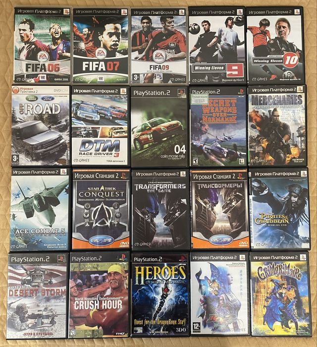 Диски для Sony PlayStation 2/PS2/ПС2 (Українська Ліцензія).