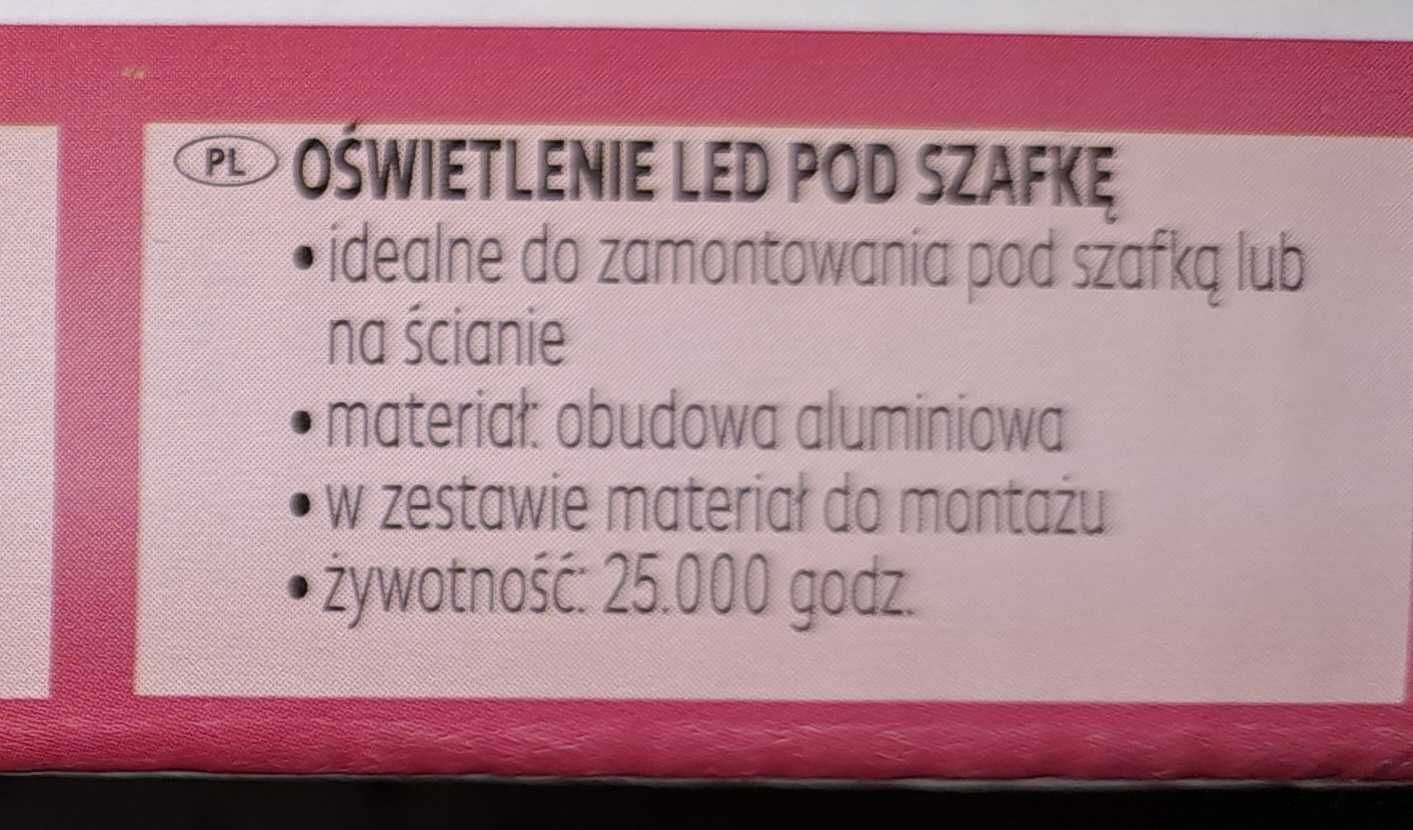 Oświetlenie LED pod szafkę