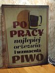 2 plakaty blaszane do baru