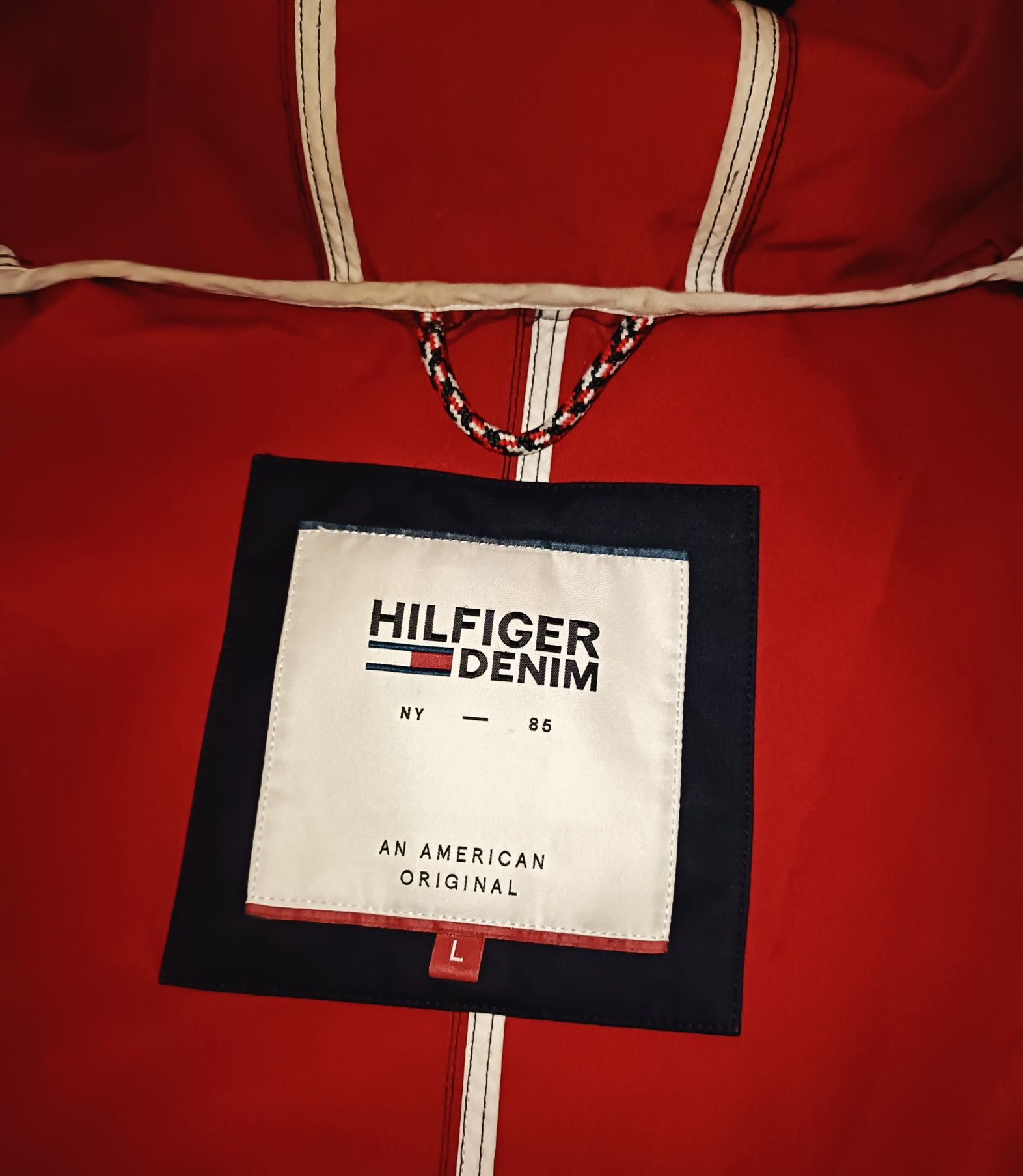 Męski śliczny płaszczyk Tommy Hilfiger rozmiar L stan bardzo dobry!